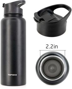 img 1 attached to 🔝 Hydro Flask Flip Lid: BPA-Free Coffee Lid for Wide Mouth Bottles - Travel Mug Lid Replacement for Hydroflask & Simple Modern Summit Insulated Water Bottles