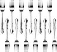 new star foodservice 58642 rose pattern, 18/0 stainless steel, 7.2-inch dinner fork - set of 12 logo