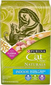 img 4 attached to 🐱 Purina Cat Chow Naturals Indoor Dry Cat Food - Натуральная пища для кошек в помещении - настоящая курица и индейка, контроль проблем с шерстью, контроль веса.