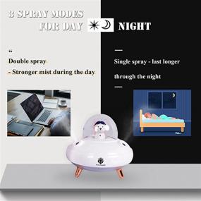 img 1 attached to Small Cute Mini Humidifier: 400ml Portable Desktop Solution for Dry Skin – USB Personal Little Kawaii Humidifier for Baby Kids Girls Small Bedroom Travel Hotel Office – Auto Shut-Off, Super Quiet, WHITE