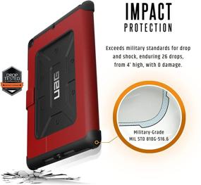 img 3 attached to URBAN ARMOR GEAR [UAG] iPad 9.7 (2017 5th Gen & 🔥 2018 6th Gen) Metropolis Feather-Light Rugged Case - Military Drop Tested [Magma]