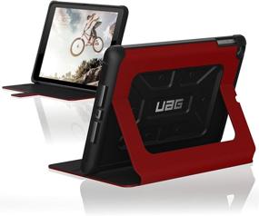 img 4 attached to URBAN ARMOR GEAR [UAG] iPad 9.7 (2017 5th Gen & 🔥 2018 6th Gen) Metropolis Feather-Light Rugged Case - Military Drop Tested [Magma]