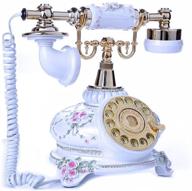 📞 telpal retro rotary dial landline phone with classic metal bell - corded telephone for home decor and vintage aesthetics logo