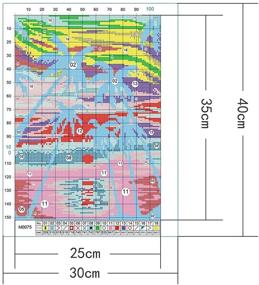 img 1 attached to 🌴 Zanbee Cross Stitch Stamped Kits: Create Stunning Coconut Tree Sunset Wall Decor with this DIY Embroidery Starter Kit - 35x25cm!