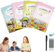 📚 kids' reusable handwriting copybook set: english magic practice, calligraphy, numbers, drawing, alphabet, addition, and subtraction logo