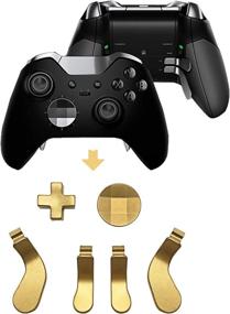 img 2 attached to 🎮 Premium Gold Metal Replacement Parts for Xbox One Elite Series 2 Controller - 4 Interchangeable Paddles and 2 D-Pads