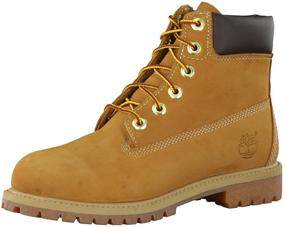 img 4 attached to 🥾 Детская/подростковая Timberland 6" Водонепроницаемый Ботинок "Премиум": Надёжная обувь для приключений в любую погоду.