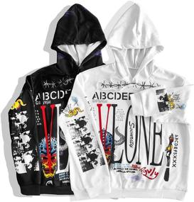 img 4 attached to 👕 Boys' Clothing: Pullover Graffiti Lightweight Fashion Sweatshirts