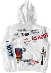 img 2 attached to 👕 Boys' Clothing: Pullover Graffiti Lightweight Fashion Sweatshirts