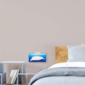 img 1 attached to 🧻 Efficient Wall-Mounted Tissue Box Holder for Kleenex and Napkin Paper Boxes (White)