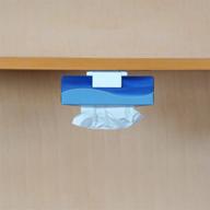 🧻 efficient wall-mounted tissue box holder for kleenex and napkin paper boxes (white) logo