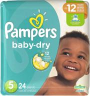 👶 pampers cruisers baby dry diapers, size 5 - pack of 24 logo