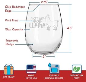 img 3 attached to Бокалы без ножки Prob Llama Novelty Glasses