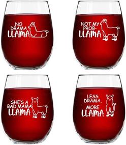 img 4 attached to Бокалы без ножки Prob Llama Novelty Glasses