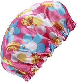 img 3 attached to Adjustable Bonnets Children Reversible Sleeping Personal Care for Bath & Bathing Accessories
