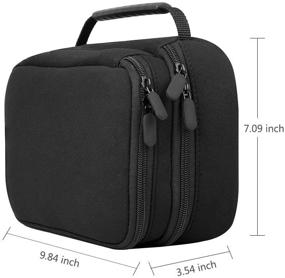 img 3 attached to 🔌 KOSOKO Electronics Travel Organizer Bag: Three-Layer Waterproof Storage for Electronic Accessories - Cable, Charger, Flash Drive, and More (Black, S)