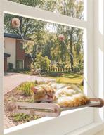 🐱 catism cat window perch: secure wooden frame cat hammock with soft and textured fabrics, strong suction cups - supports up to 33lbs logo