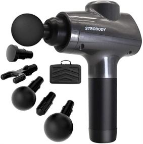 img 4 attached to Strobody Massage Gun: Enhanced Handheld Percussion Massager for Deep Tissue Relief, Quiet Operation, 6 Interchangeable Heads & Portable Case. Alleviate Muscle Aches, Pain & Tension effectively!