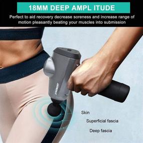 img 2 attached to Strobody Massage Gun: Enhanced Handheld Percussion Massager for Deep Tissue Relief, Quiet Operation, 6 Interchangeable Heads & Portable Case. Alleviate Muscle Aches, Pain & Tension effectively!