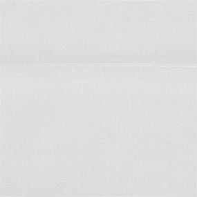 img 1 attached to 🛏️ 300 Thread Count Percale Cotton Sheet Set - Queen Size, White - Pinzon by Amazon