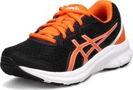 asics running shoes marigold orange girls' shoes logo