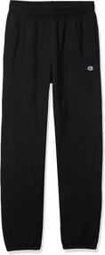 img 1 attached to Optimized Powerblend Relaxed Elastic Bottom Pants for Men by Champion