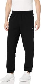 img 3 attached to Optimized Powerblend Relaxed Elastic Bottom Pants for Men by Champion