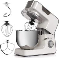 🥘 deco chef 5.5 qt kitchen stand mixer: powerful 550w motor, 8-speeds, and essential accessories логотип