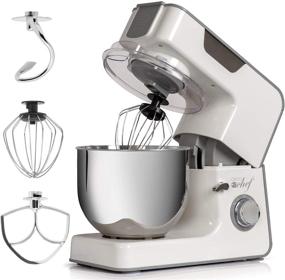 img 4 attached to 🥘 Deco Chef 5.5 QT Kitchen Stand Mixer: Powerful 550W Motor, 8-Speeds, and Essential Accessories