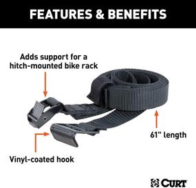 img 2 attached to 🚲 Enhanced SEO: CURT 61-Inch Bike Rack Support Strap - Model 18050
