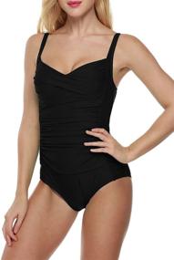 img 2 attached to 💃 Women's Clothing: Ekouaer Vintage Bikini Monokinis Swimsuit - Boost Your SEO