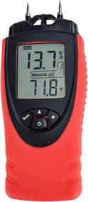 img 4 attached to 📏 ennoLogic Moisture Meter eH710T - Digital LCD Pin Type with 7 Material Settings - Ideal for Wood, Cement, Mortar, Brick, Drywall, and Carpet - Backlight, Hold, Max Min Air Temperature, and Holster