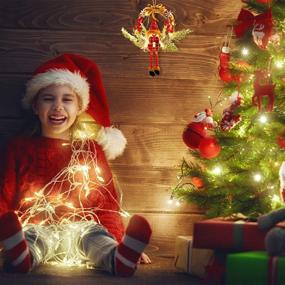 img 3 attached to 🎅 Gigoitly Merry Christmas Décor: Light Up Snowman Wreaths with LED Lights - Perfect Kids Living Room Wall and Home Decoration