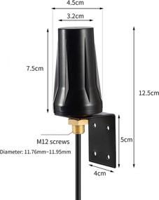 img 3 attached to 📶 Waterproof 4G LTE Outdoor Antenna | 5dBi | SMA Male Connector | Verizon AT&amp;T T-Mobile Sprint Router Mobile Cell Phone | Spypoint Covert 5465 Blackhawk HCO Spartan Trail Camera