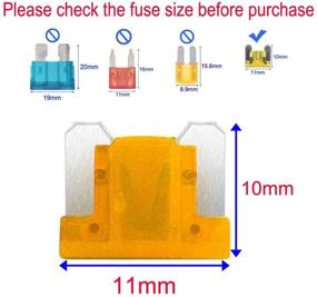 img 2 attached to 🚗 Gebildet Car Fuse Set - 100 pcs Low Profile Blade Fuse for Auto/Car/Truck/SUV/Home (Assorted 3-40 AMP Replacement Fuses)