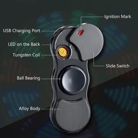 img 2 attached to SKRFIRE Cigarette Flashing LED Patterned Rechargeable Windproof Household Supplies