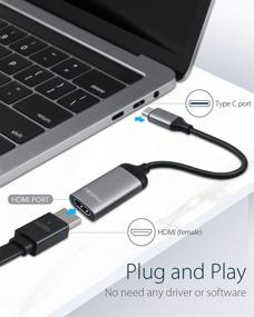 img 1 attached to 🔌 Адаптер USB Type C к 4K HDMI от TWOPAN: усиление домашнего офиса с помощью MacBook Pro/Mini/Air, iPad, Galaxy, EliteBook, XPS, Chromebook и других устройств.