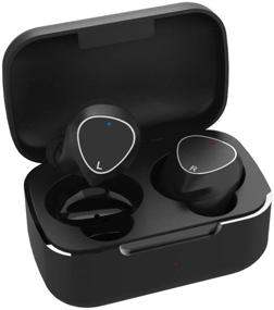 img 4 attached to 🎧 True Bluetooth 5.0 Wireless Earbuds: Waterproof Sports Headphones with Mic, Charging Case, Deep Bass Sound - Perfect for Sports, Workout, Gym