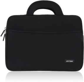 img 3 attached to amCase Chromebook Case - 13-13.3 inch Travel Sleeve with Handle in Black