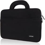 amcase chromebook case - 13-13.3 inch travel sleeve with handle in black logo