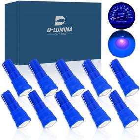 img 4 attached to 🔵 D-Lumina 10 Pack T5 LED Bulbs in Blue for Dashboard Dash Lights, with 1-SMD 5050 Chipsets, Wedge 74 2721 37 17 73 PC74 LEDs for Car Interior Gauge Cluster Instrument Panel Indicators Lights