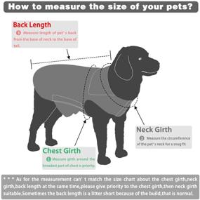 img 1 attached to 🐶 Stay Warm and Stylish: Hi Kiss Padded Vest Ski Suit for Large Dogs in Cold Weather