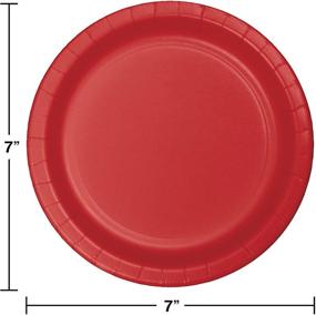 img 1 attached to 🍽️ Classic Red Paper Dessert Plates 75-Count Value Pack by Creative Converting