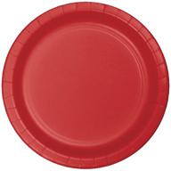 🍽️ classic red paper dessert plates 75-count value pack by creative converting logo