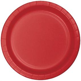 img 2 attached to 🍽️ Classic Red Paper Dessert Plates 75-Count Value Pack by Creative Converting