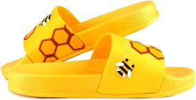 img 2 attached to Stylish Anrenity Toddler Slides Sandals for Boys – Perfect Summer Shoes