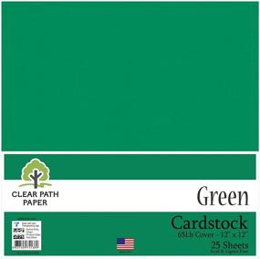 img 3 attached to 12x12 Inch Green Cardstock - 65lb Cover Weight - 25 Sheets - Clear Path Paper