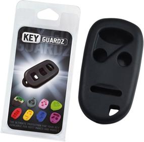 img 1 attached to 🔒 Ultimate Protection for Keyless Entry Remotes: KEYGUARDZ Black Rubber Key Fob Skin Cover Protector