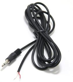 img 1 attached to 🔌 Pack of 2 Ancable 3.5mm 1/8" Monaural Mini Mono Plug to Bare Wire Cables - 6-Feet Length - 12V DC Trigger ON/Off