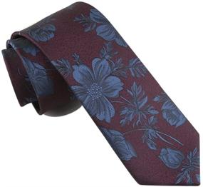 img 1 attached to Purple Floral Fashion Gentleman Necktie